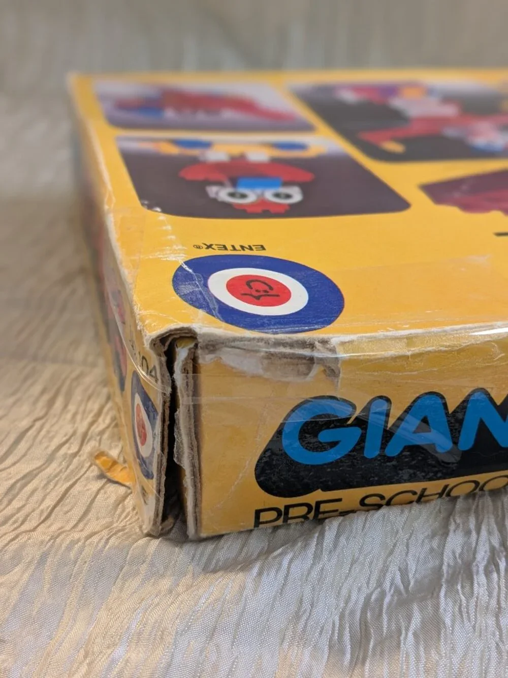 Giant Loc Bloc Complete Vintage Loc Blocs Original Box ENTEX No 1041 Pre School